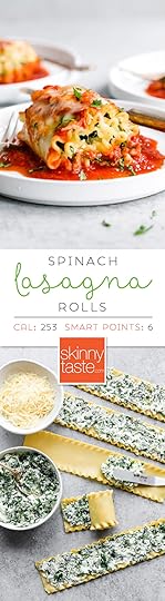 These EASY Spinach Lasagna Roll ups are totally delicious, perfect for entertaining or serving for weeknight meals. Individual vegetarian lasagnas filled with spinach and cheese are family-friendly, satisfying and perfect for portion control. It's also a great way to get your kids to eat spinach and no one will miss the meat! #lasagna #lasagnarollups #spinachlasagna #vegetarianlasagna