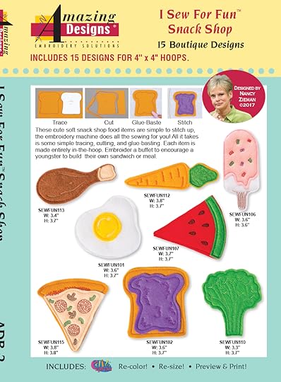 I Sew For Fun Snack Shop Embroidery Designs by Nancy Zieman