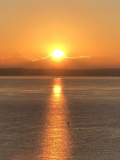 Morning has woken on the river