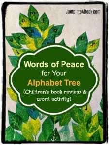 Words of Peace for Your Alphabet Tree (#bookreview and word activity)