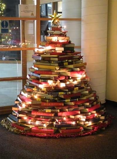 Christmas Book Tree