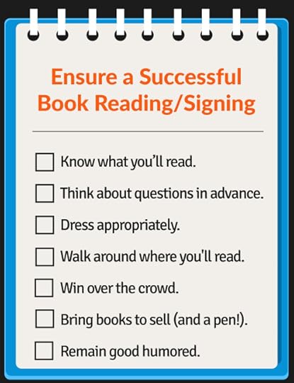 Book reading signing