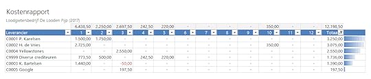 Kostenrapport - Boekhouden in Excel 5.0