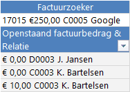 Openstaand factuurbedrag - Boekhouden in Excel 5.0