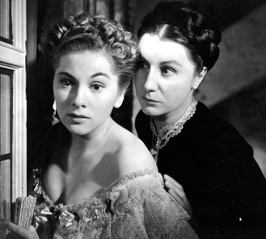 Joan Fontaine and Judith Anderson in Rebecca (1940)