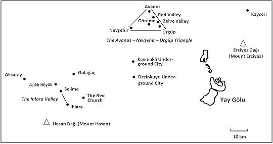 Map of Key Features in Cappadocia
