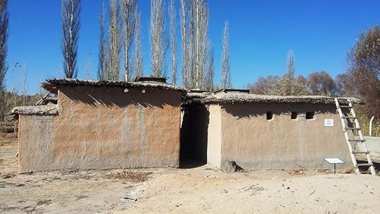 Reconstructed stone-age dwellings of another type at Aşıklı Höyük, Cappadocia