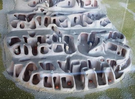 A model of Kaymakli Underground City, Cappadocia