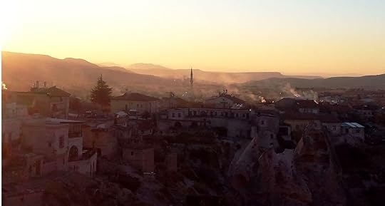 Smoke hanging low over Ürgüp: an old-fashioned scene, Cappadocia