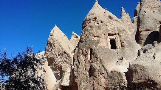 Zelve Valley Fairy Chimneys with doorway, Cappadocia