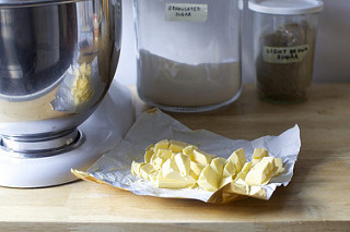 dice cold, salted butter