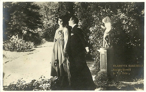 Claretta Sabatelli and Amleto Novelli in Il voto (1921)