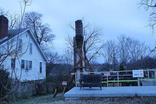 Down the street . . .