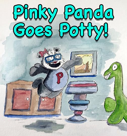 This is the cover for the potty training assistance book I did for Shannon in watercolor and ink.