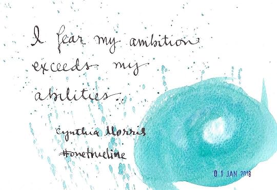 I fear my ambition exceeds my abilities. #onetrueline