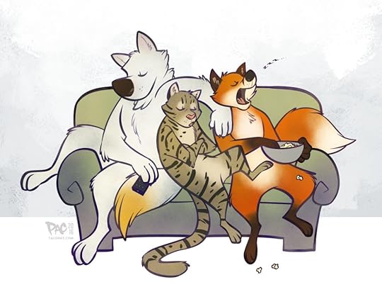 Wolf and cat and fox