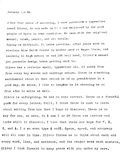 Blog Post from Oliver