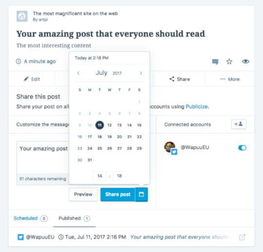 social scheduling
