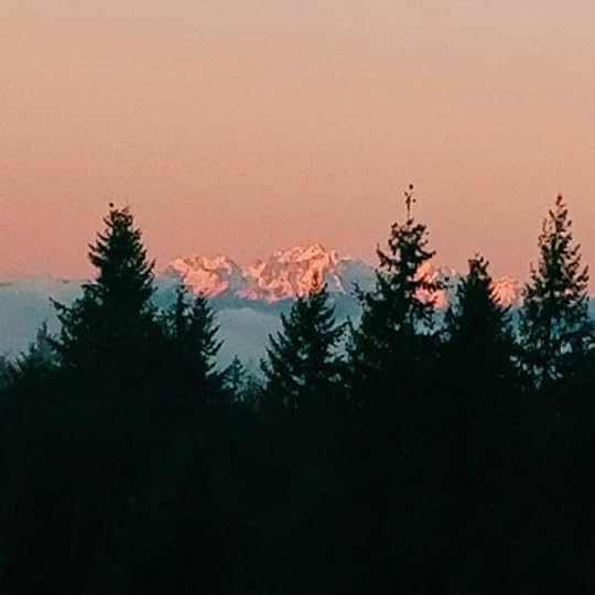 olympic mountains sunrise