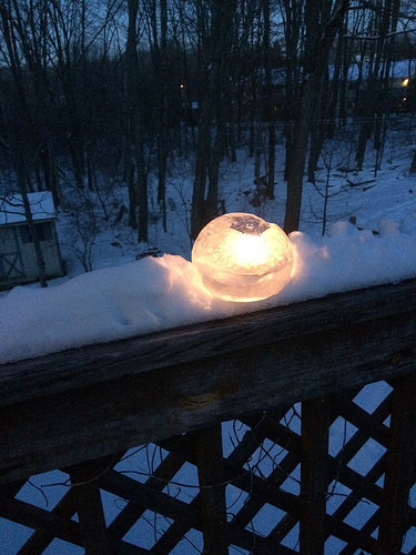 Ice lantern January 3 2018