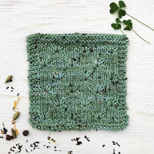 Clover Stitch Swatch | Swatch-A-Day Januar-AY with @theknitshow and @iamvickiehowell