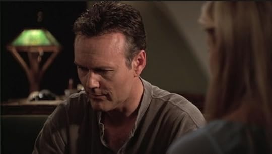 Giles looks super conflicted and sad and doesn't look Buffy in the eye.