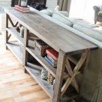 Astounding Rustic Sofa Table Plans 99 In Home Decoration Ideas with Rustic Sofa Table Plans