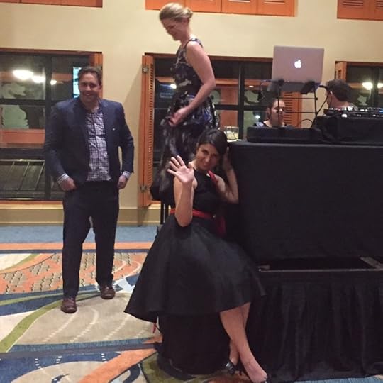 Like all the HBICs, Alexis and Julia stayed until the music was over.