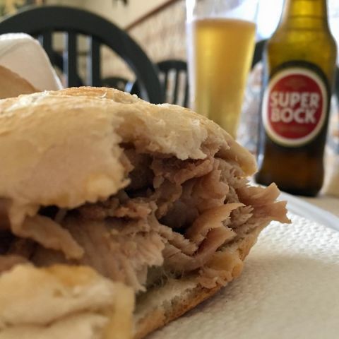 This sandwich was delicious and I have no idea what was in it. I speak no Portuguese and the caf�� owner spoke no English.