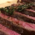 Sirloin steak with thyme. ����