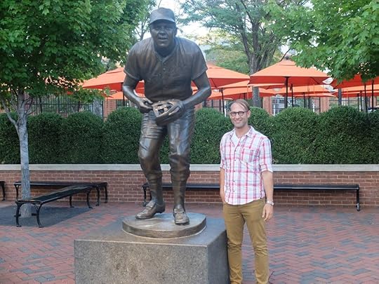 Next to a statue of my namesake last summer in Baltimore, Maryland.