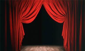 red theater curtains