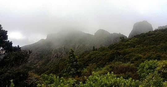 The jagged spine of the island