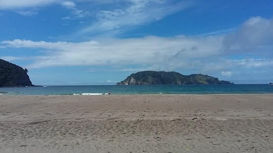 Rakitu or Arid Island, as seen from Harataonga Beach