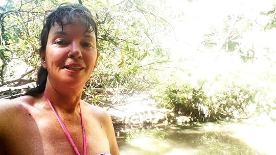 The author at Kaitoke Hot Springs