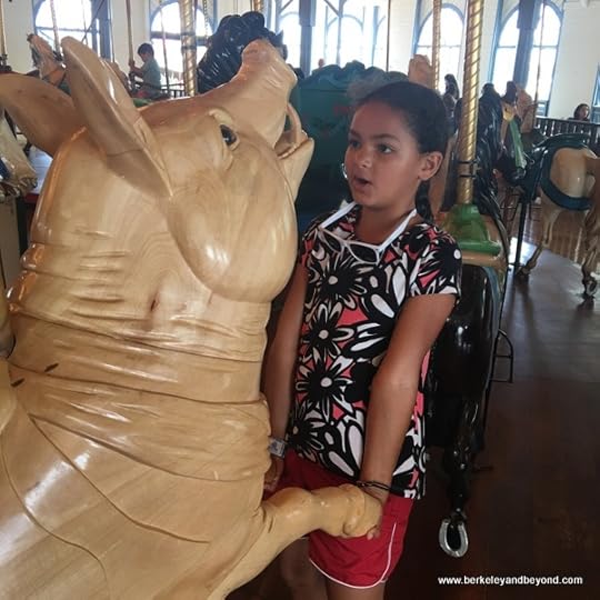 antique carousel at Santa Monica Pier in Santa Monica, California