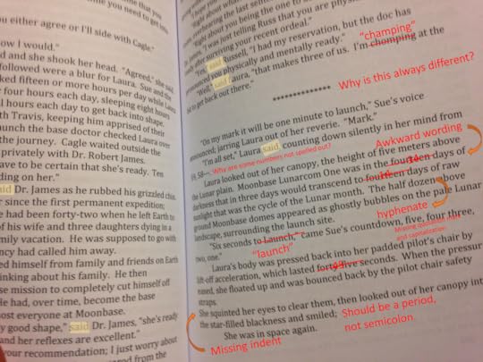 This is what I saw on every page of this book.