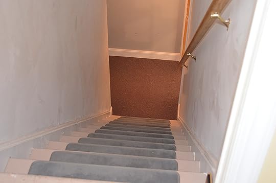Looking down into the basement. It's clear!