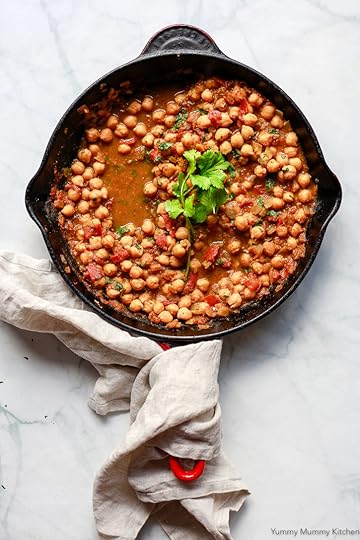 This easy chana masala recipe comes together in one pan for an easy vegan meal.