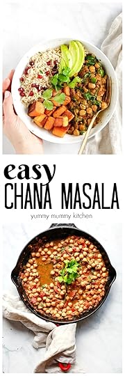 This easy chana masala makes an easy vegan dinner or part of a beautiful Buddha bowl. Served with rice, quinoa, naan, or vegetables.