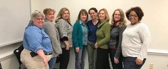 l to r: Lee Wells, Me, Cynthia Price, Maggie King, Jane Friedman, Frances Aylor, Fiona Quinn, and Tina Glasneck