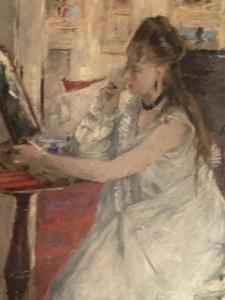 Berthe Morisot Young Woman Powdering Her Face 1877