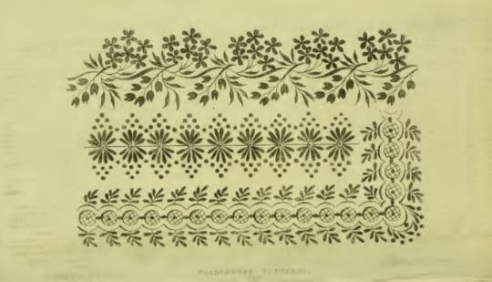 Ackermann's Repository March 1815, needlework patterns