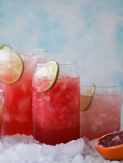 blood orange coolers I howsweeteats.com #bloodorange #mocktails #coconutwater #drinks 