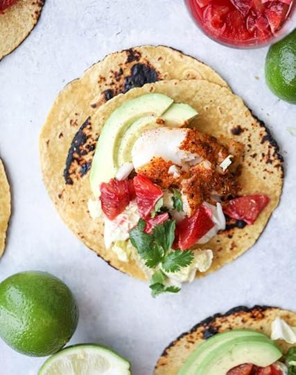 cajun fish tacos with blood orange slaw I howsweeteats.com #fishtacos #tacos #bloodorange #fish
