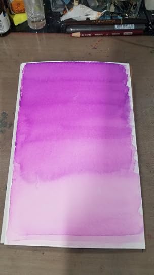 Gradiated wash, graduated wash, wash, watercolor
