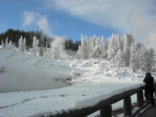 Mud Volcano winter