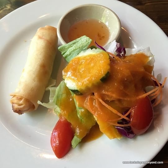 springroll at Sompong Thai in Jackson Heights, Queens, NYC