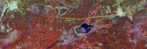 great wall of china space radar