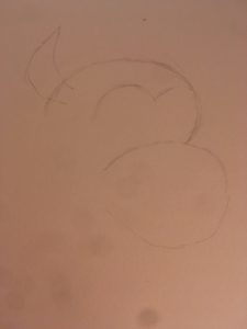 Dragon face sketch